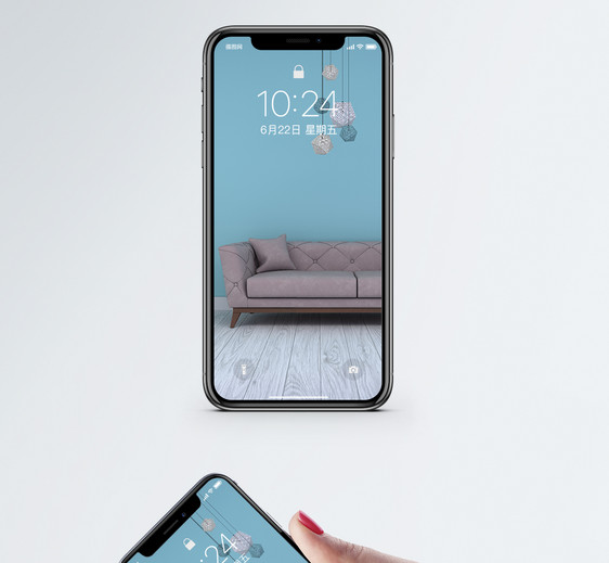 简约室内背景手机桌面图片
