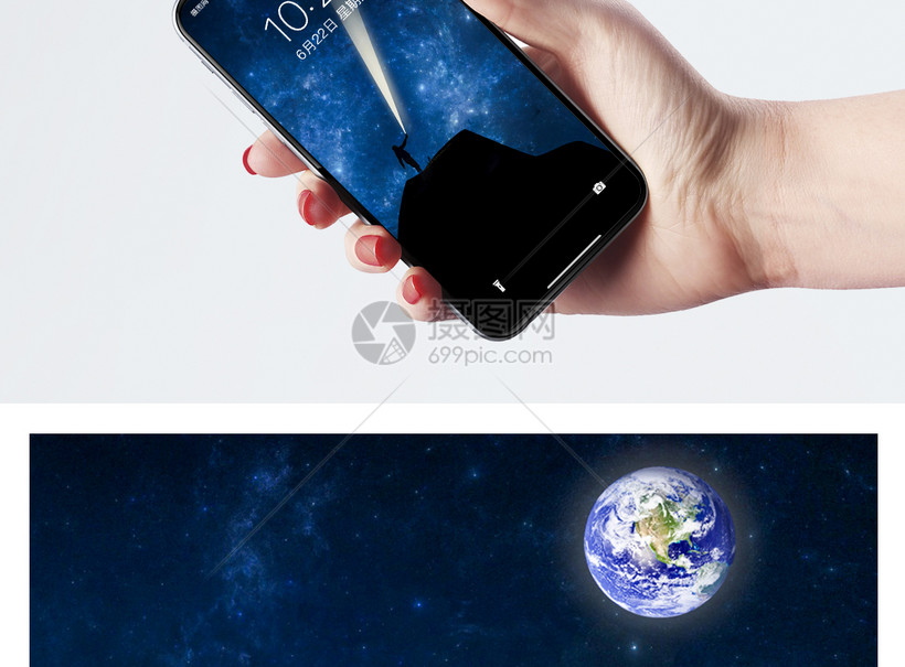 照亮地球手机壁纸模板素材 正版图片 摄图网