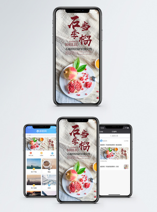 石榴季手机海报配图图片