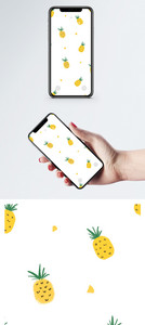 小清新菠萝手机壁纸图片