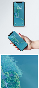 天空下的岛屿手机壁纸图片