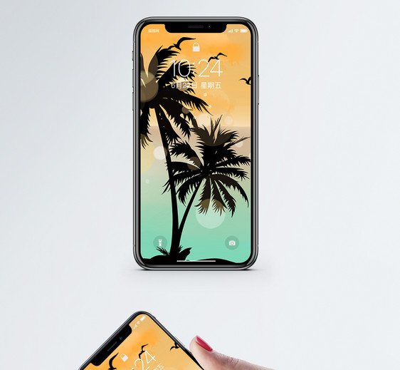椰子树手机壁纸图片
