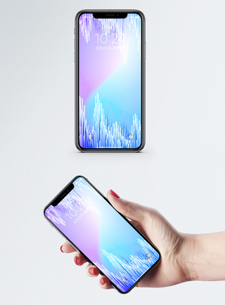 音频素材渐变音频背景手机壁纸模板