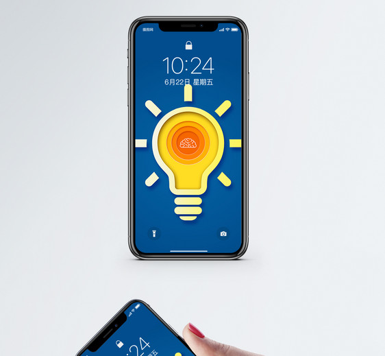 创意灯泡手机壁纸图片
