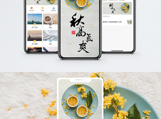 季节热点手机海报配图图片