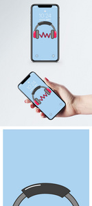 耳机手机壁纸图片