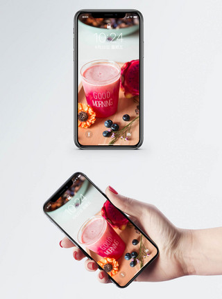 火龙果饮品手机壁纸图片