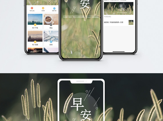 早安手机海报配图图片