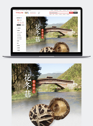 花冬菇食品淘宝电商详情页图片