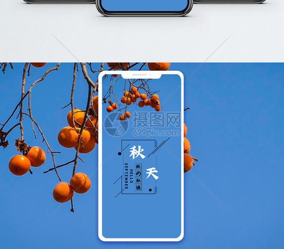 秋天手机海报配图图片