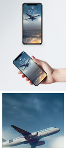 高空飞机手机壁纸图片