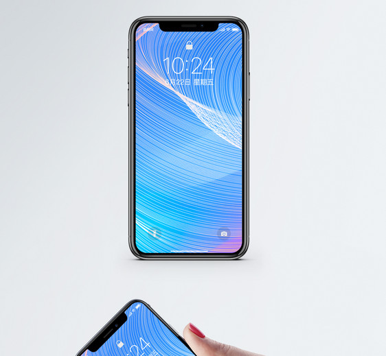 渐变线条手机壁纸图片