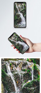 风景瀑布手机壁纸图片