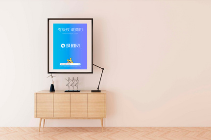 简约室内装饰画样机图片