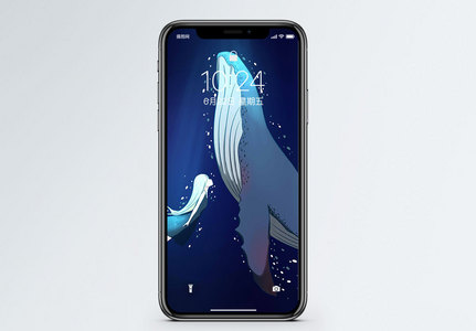 少女与鲸鱼手机壁纸图片