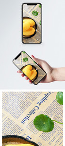 芒果摆盘手机壁纸图片