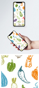 卡通蔬菜手机壁纸图片