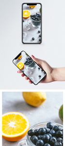 蓝莓水果手机壁纸图片