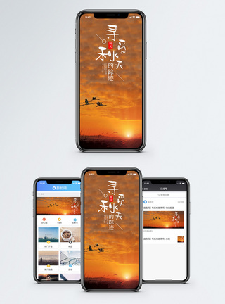 寻觅秋天手机海报配图图片