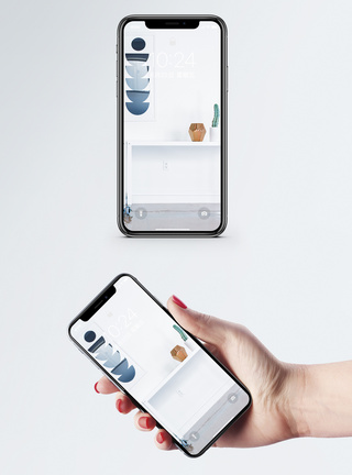 现代简约室内装修极简主义手机壁纸模板