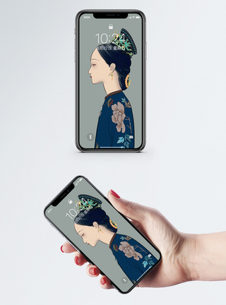 古代女子手机壁纸图片