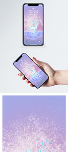 星空鹿手机壁纸图片