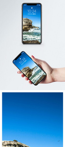 大海礁石手机壁纸图片