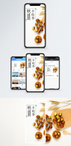 丰收季手机海报配图图片