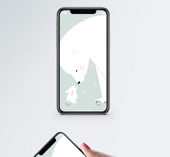 北极熊手机壁纸图片