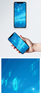 二进制代码背景手机壁纸图片