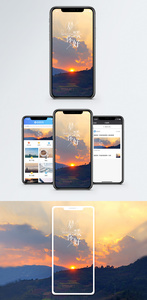 晨曦手机海报配图图片