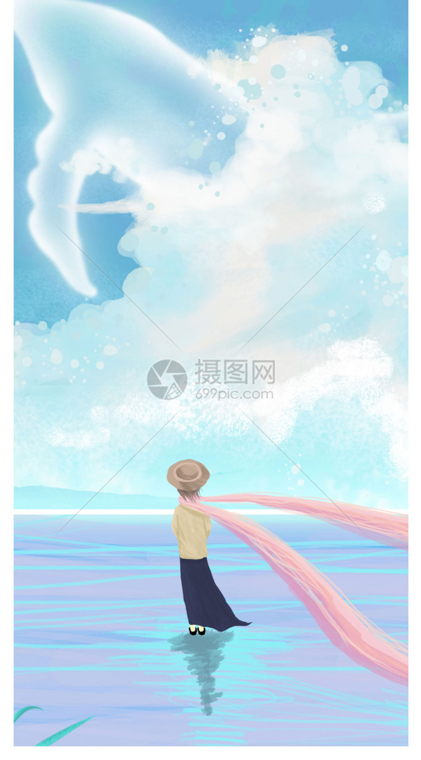 白日梦插画手机壁纸模板素材 正版图片 摄图网 白日梦插画手机壁纸模板素材 正版图片 摄图网
