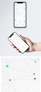 科技线条背景手机壁纸图片