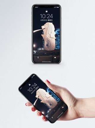 鱼尾狮公园手机壁纸图片