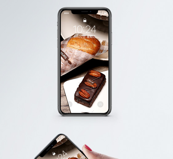 巧克力面包手机壁纸图片