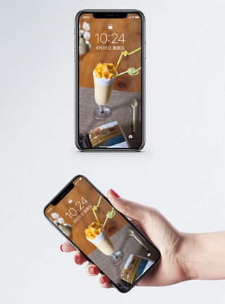 芒果咖啡手机壁纸图片