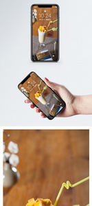 芒果咖啡手机壁纸图片