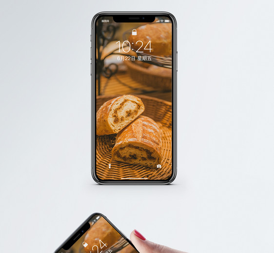 传统欧式面包手机壁纸图片