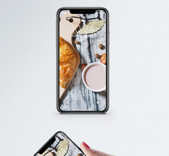 面包咖啡手机壁纸图片