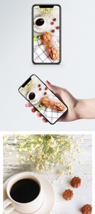 吐司咖啡手机壁纸图片