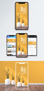 极简主义手机海报配图图片