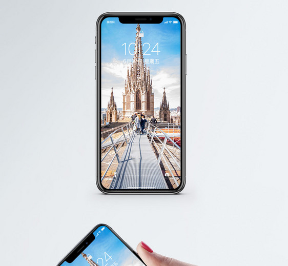 巴塞罗那大教堂手机壁纸图片