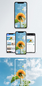 阳光灿烂的日子手机海报配图图片
