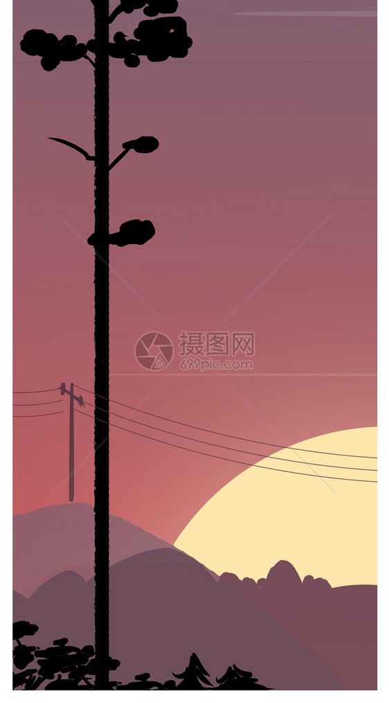 日落风景手机壁纸图片