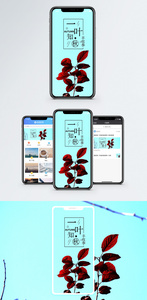 一叶知秋手机海报配图图片