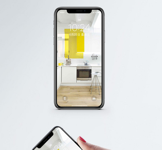 后现代厨房手机壁纸图片