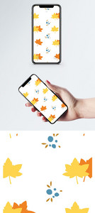 枫叶背景手机壁纸图片