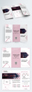 粉色企业产品三折页图片