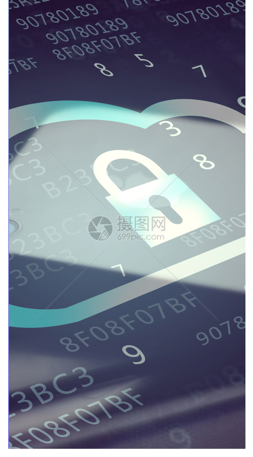 电子云科技手机壁纸模板素材 正版图片 摄图网