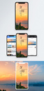 夕阳西下手机海报配图图片